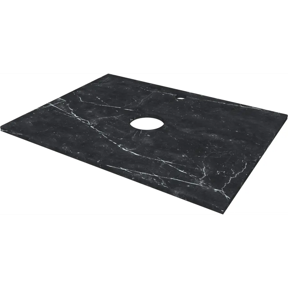 Столешница в ванную 100х45 см керамогранит цвет черный Santreyd Столешницы из керамогранита STLM-2089272