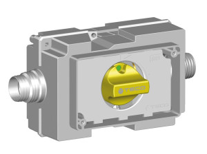 Встраиваемый газовый запорный кран с боковыми соединениями