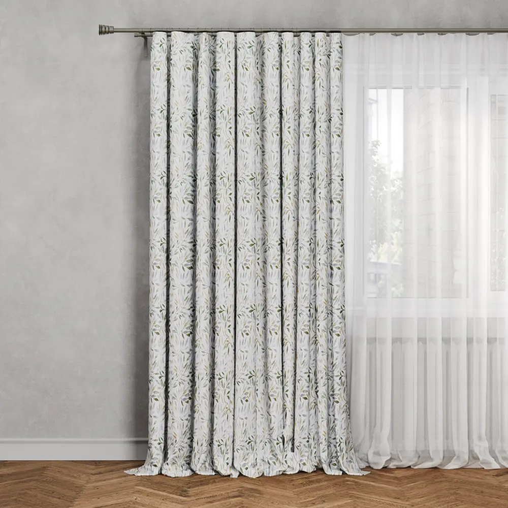 Штора на ленте Летония 160x270 см растение цвет разноцветный 81931794 STLM-2049606 Altali 