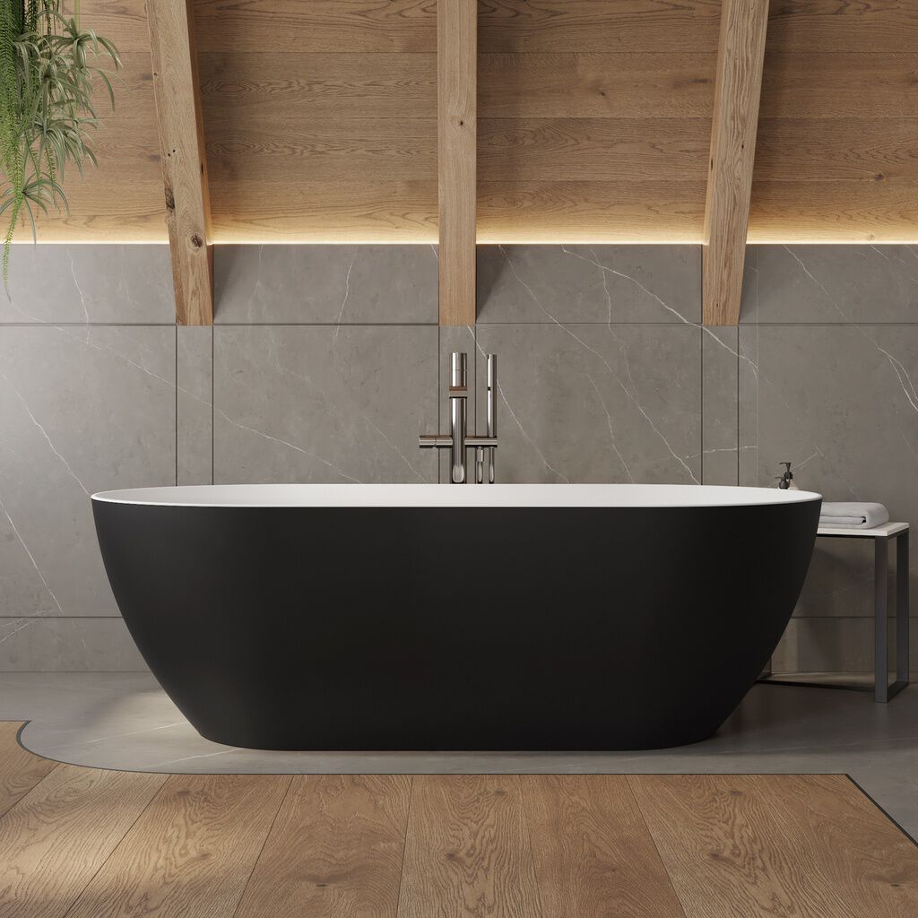 Овальная ванна в центре комнаты Corian® RILUXA Ara ARCH-00056102 - Вид №16