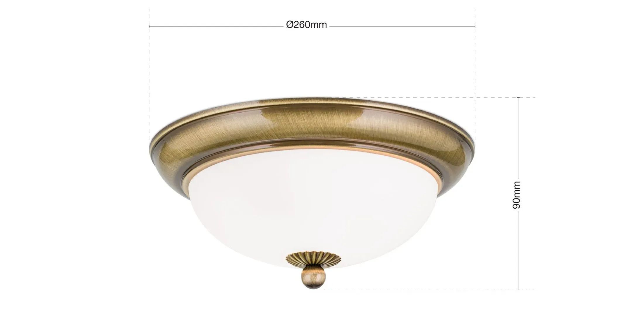 Потолочный светильник из опалового стекла Orion ARCH-00113638 - Вид №7