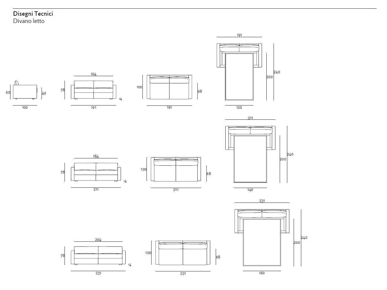 Ткань раскладной диван-кровать Living Divani Floyd ARCH-00029496 - Вид №2