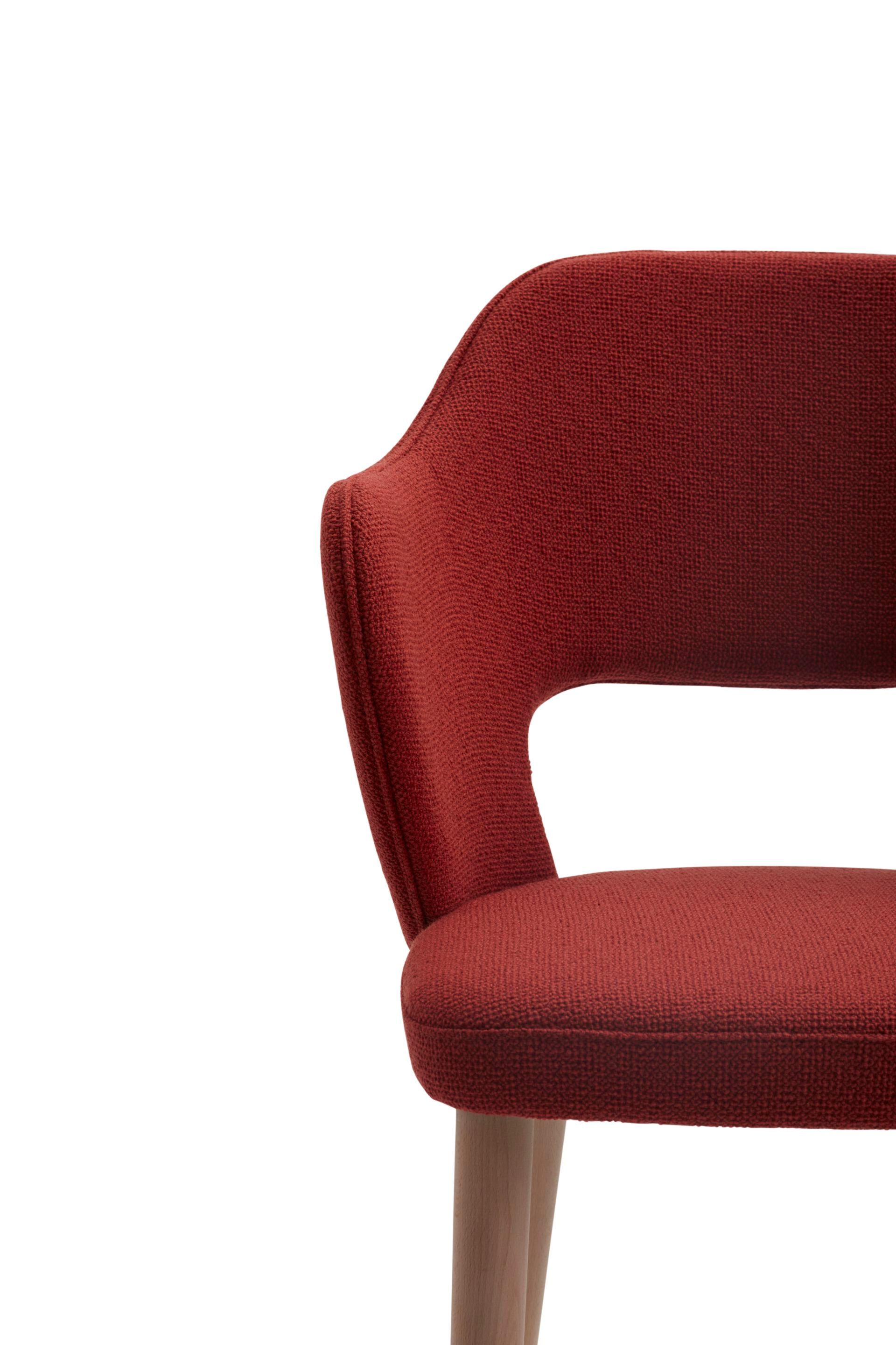 Высокий стул с тканевой подкладкой со спинкой Origins 1971 Quinn ARCH-00058701 - Вид №1