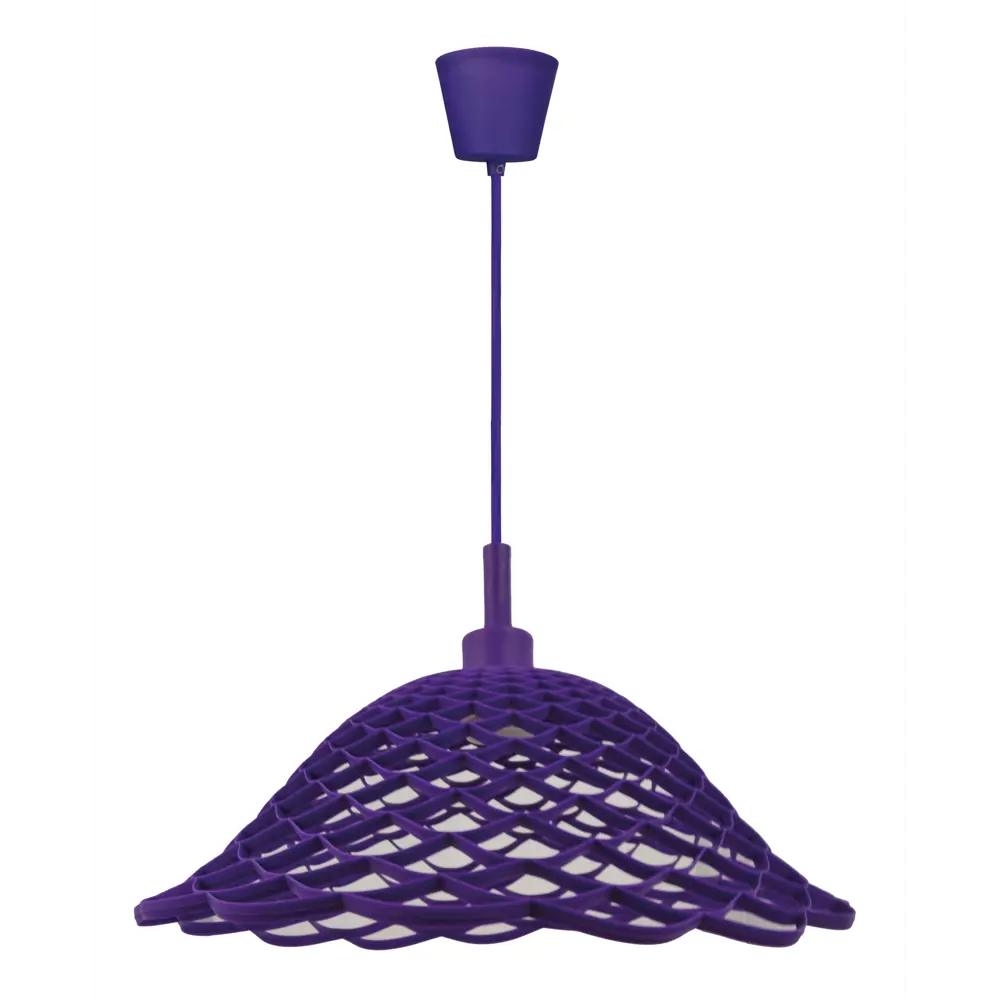 Подвес Inspire Lace 1xE27x60 Вт, 36 см пластик/силикон, цвет фиолетовый STLM-2104972