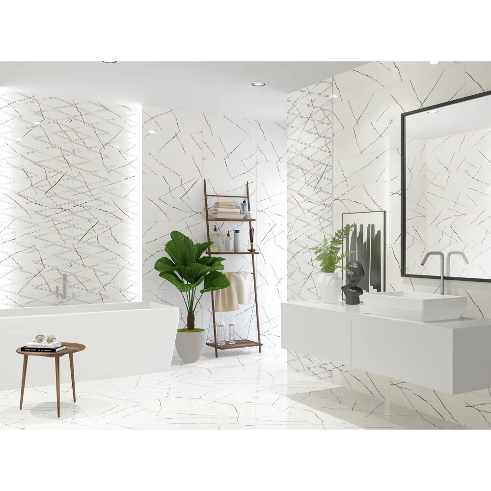 Декор настенный Bianco Covelano Rombi 24.2x70 см, цвет белый Santreyd STLM-2210571 - Вид №1