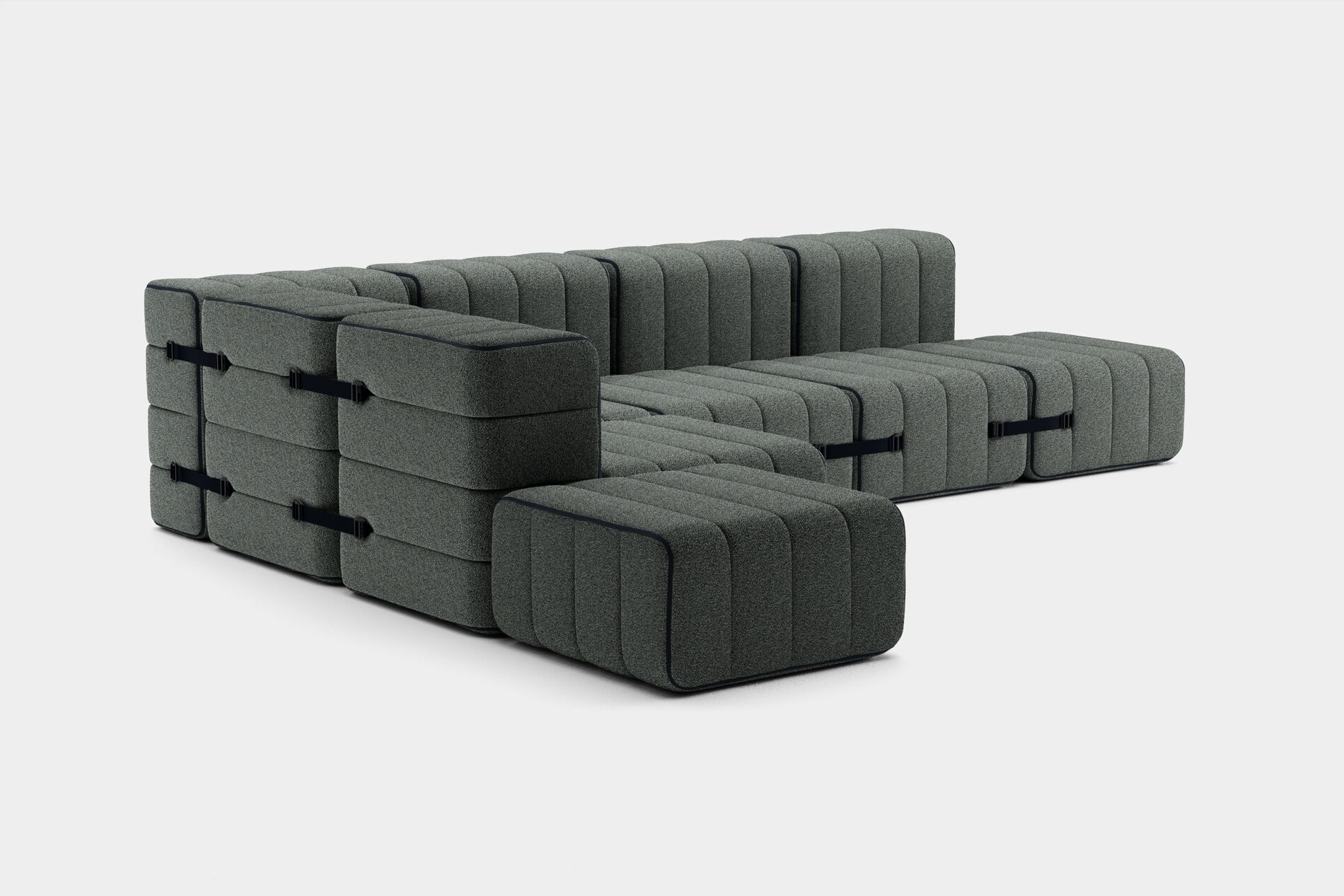 Модульный угловой диван из ткани AMBIVALENZ Curt ARCH-00083106 - Вид №36