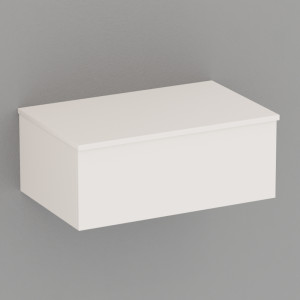 744030 Мебель подвесная с ящиком, нажимной механизм открывания, лакированный белый матовый 80 см Kerasan Nolita Италия