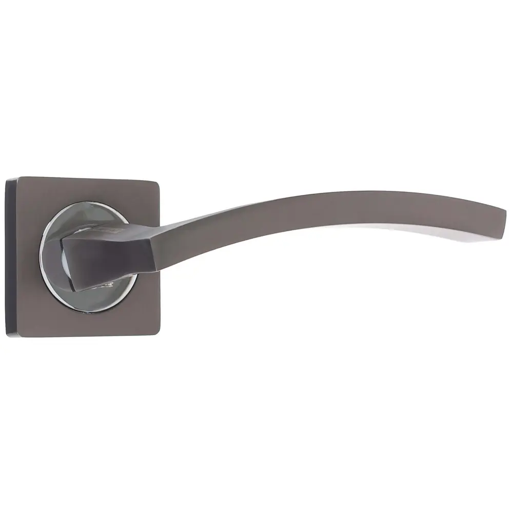 Ручка дверная на розетке AL 520-02 MBN, цвет графит PUERTO STLM-2152701