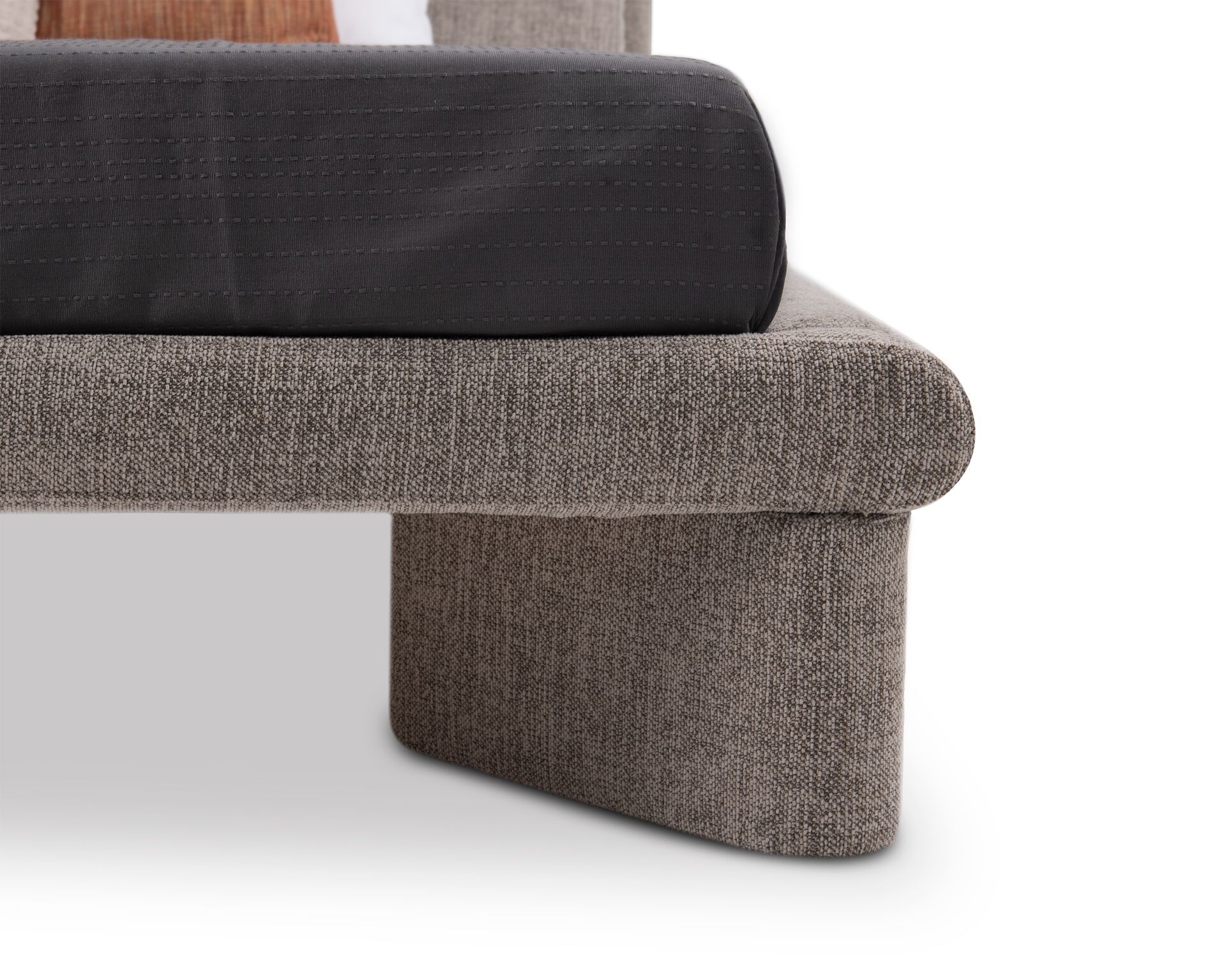 Двуспальная кровать из ткани с мягким изголовьем Nobonobo MANDURIA ARCH-00003872 - Вид №2