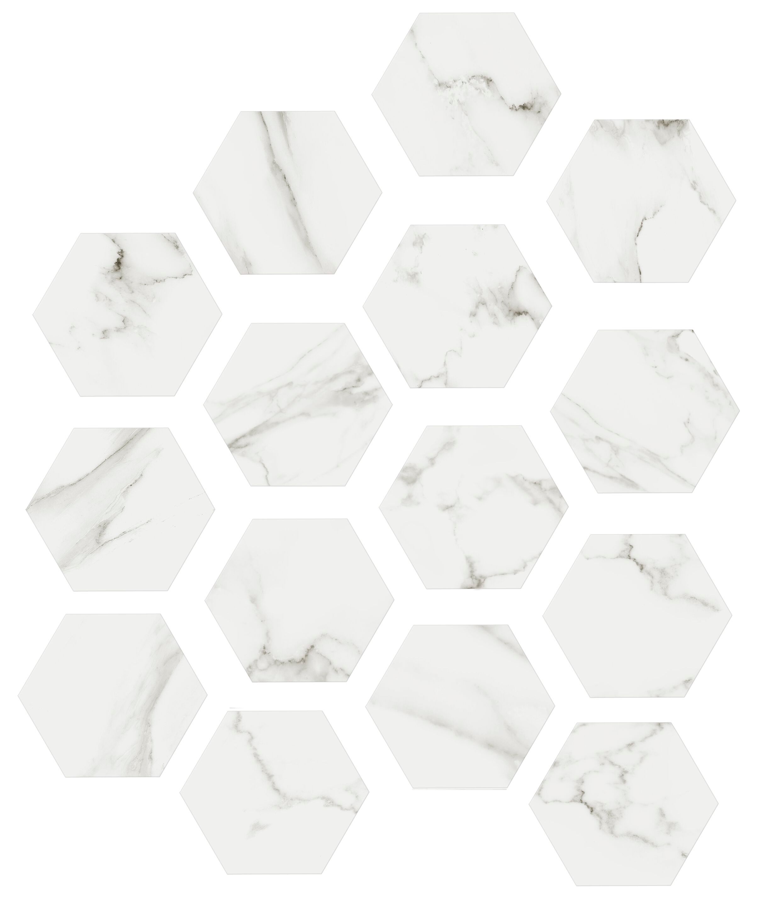 Пол / керамогранит с мраморным эффектом KERADOM ESAGONE MARMI ARCH-00100960 - Вид №1