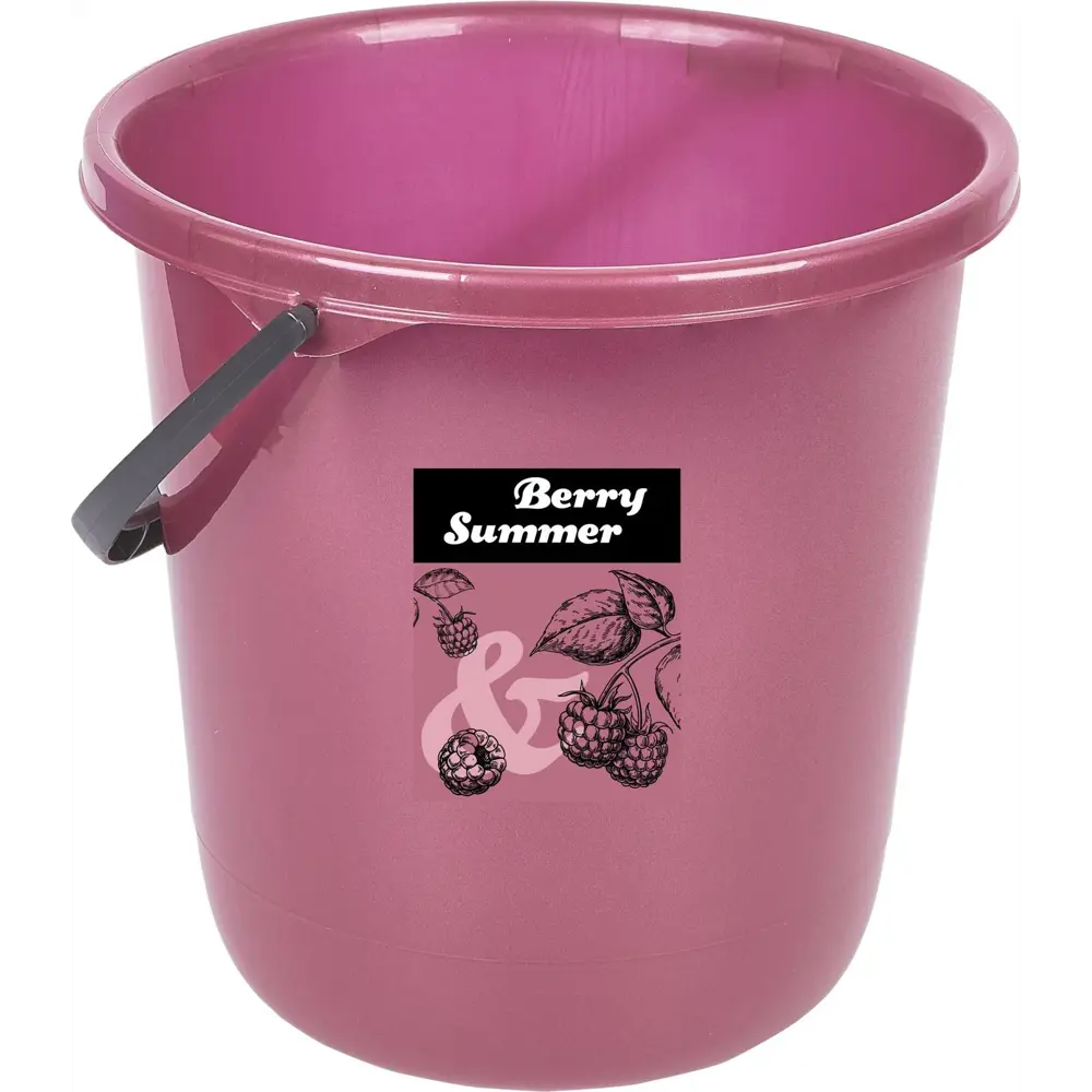 Ведро Berry Summer 12 л пластик розовый Santreyd STLM-2170518