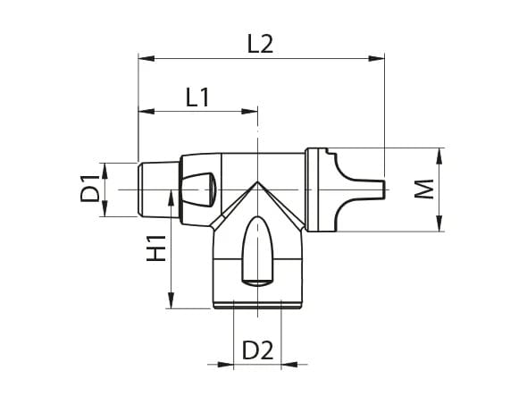 Клапан 90° для газовых приборов TECO R2 ARCH-00130360 - Вид №2