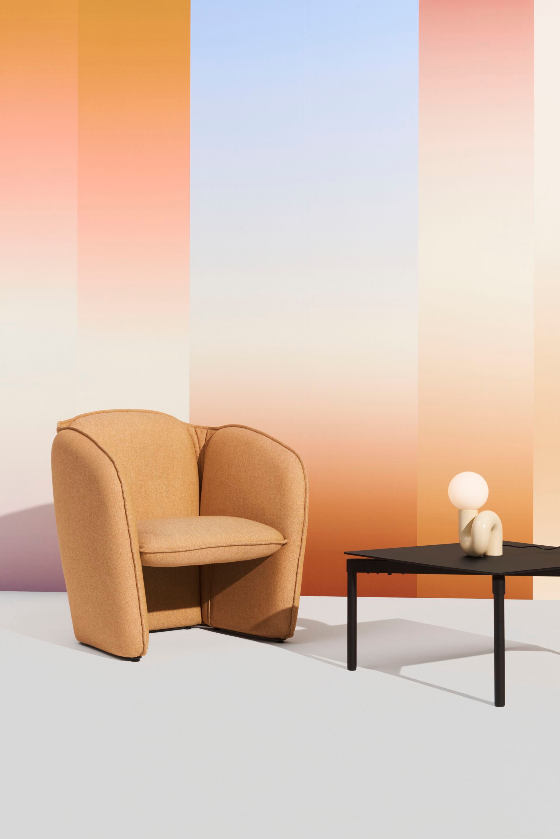 Нетканые панорамные полосатые обои Petite Friture PANORAMA CAROLE BAIJINGS ARCH-00025782