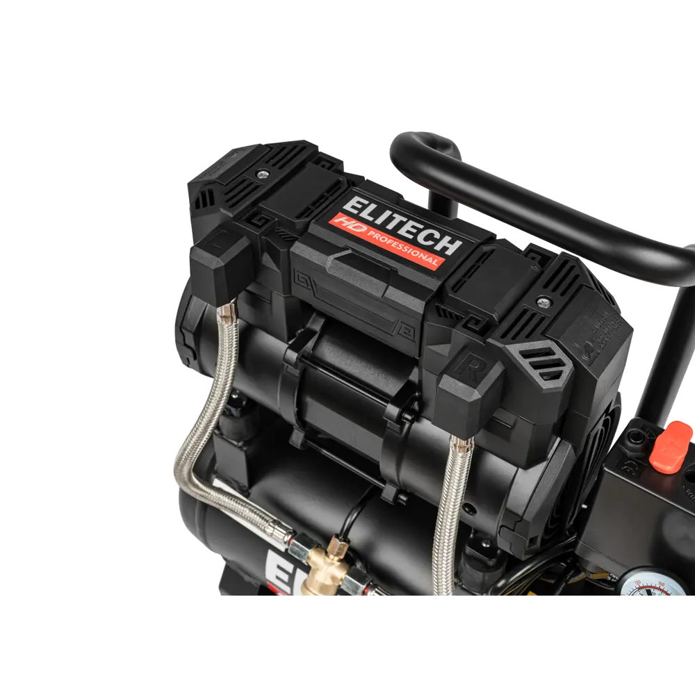 Компрессор сетевой поршневой безмасляный Elitech HD ACF 200-8S, 8 л 200 л/мин STLM-2167427 - Вид №4