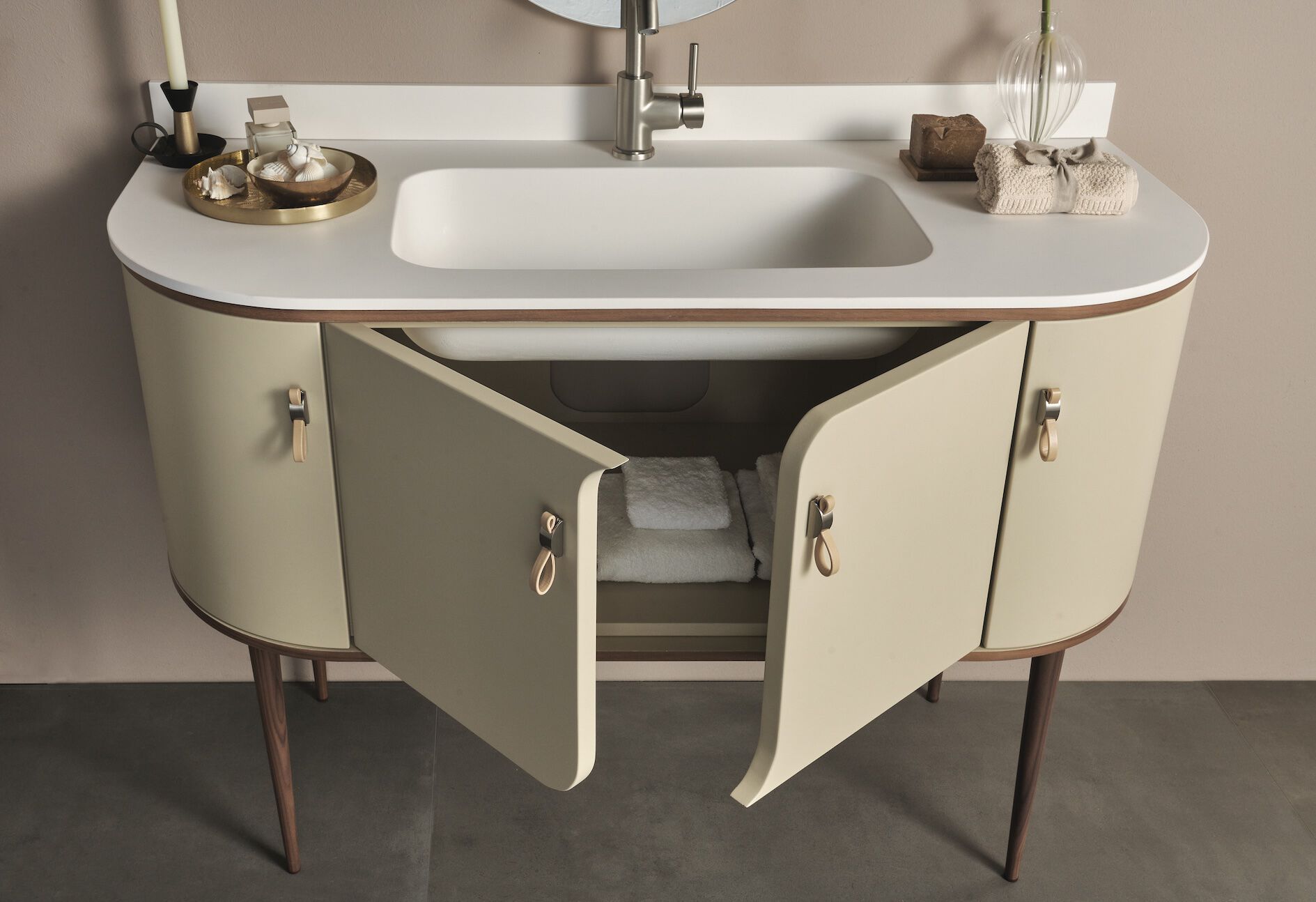 Напольный умывальник с дверцами Gaia Mobili Contemporary ARCH-00111306 - Вид №1