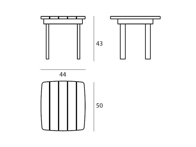 Прямоугольный садовый стол из тикового дерева Il Giardino di Legno сказки ARCH-00131146 - Вид №4