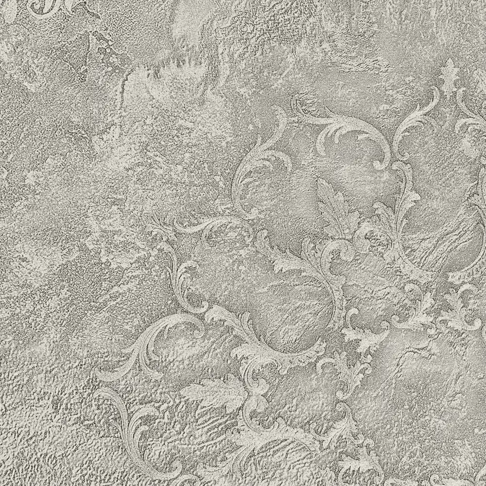 Обои флизелиновые Victoria Stenova Leonardo зеленые с вензельным узором 1.06 м 89425473 STLM-1572451 - Вид №2