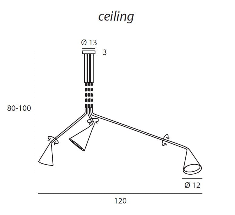 Регулируемый металлический подвесной светильник Tooy ARCH-00020205 - Вид №2
