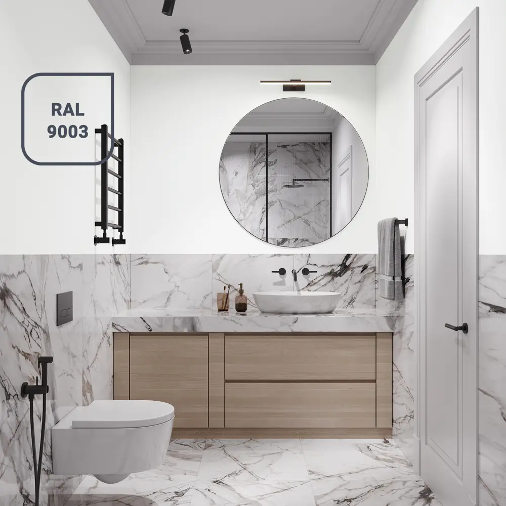 Краска Olimp для влажных помещений - матовая белая с защитой от плесени 84391890 STLM-0049087 - Вид №5