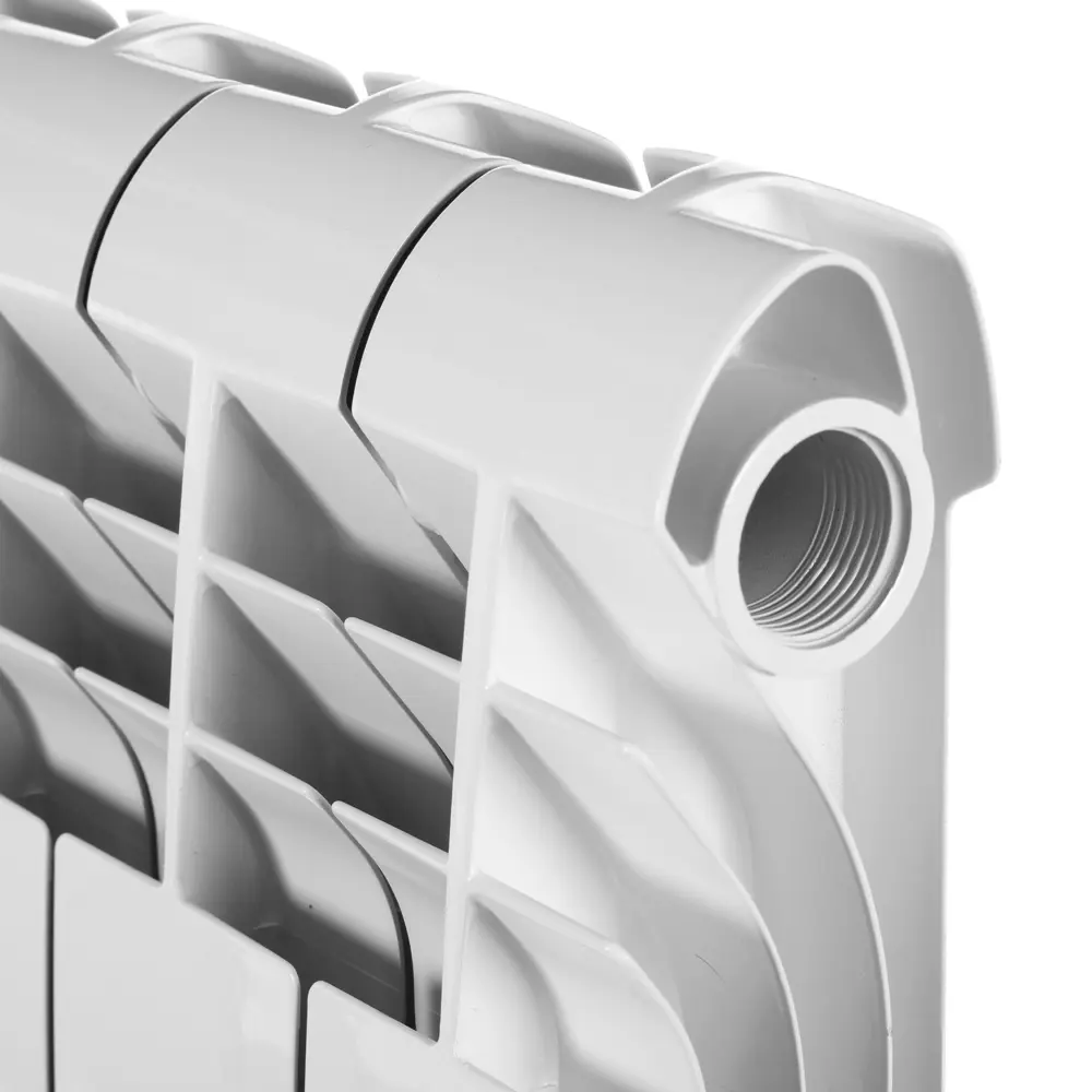 Радиатор секционный Royal Thermo Biliner 500/87 6 секций боковое подключение биметалл серый STLM-2124022 - Вид №2