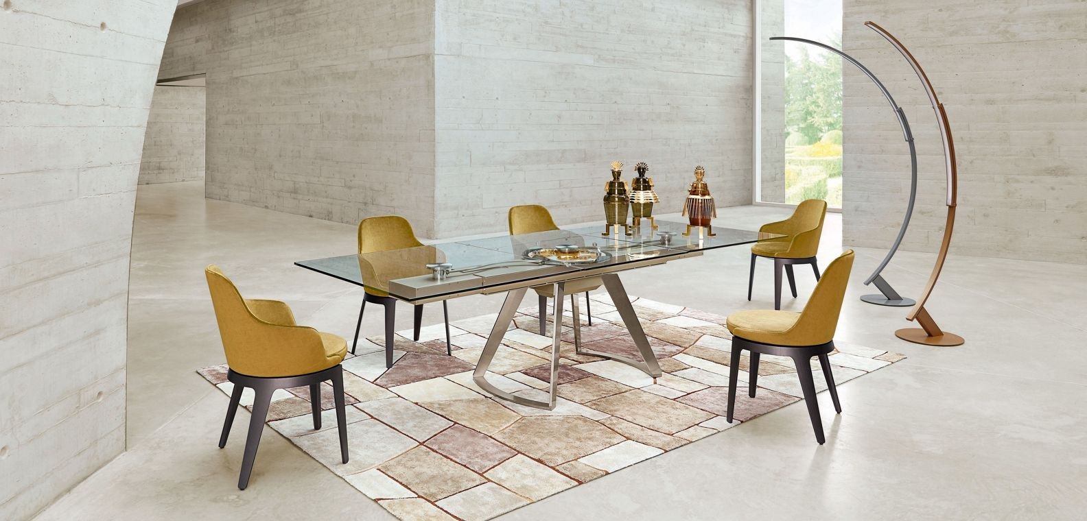 Тканевый мягкий поворотный стул ROCHE BOBOIS TOURNICOTI ARCH-00132810 - Вид №3