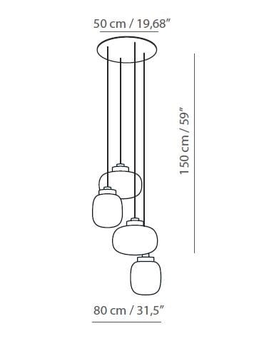Выдувное стекло светодиодный подвесной светильник Tooy Legier ARCH-00054052 - Вид №1