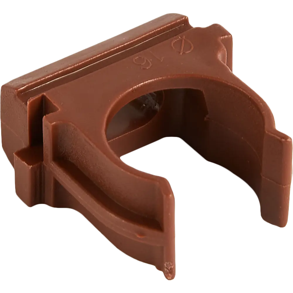 Крепеж-клипса Santreyd для труб 16 мм, цвет бук, 10 шт 88582227 STLM-1108873