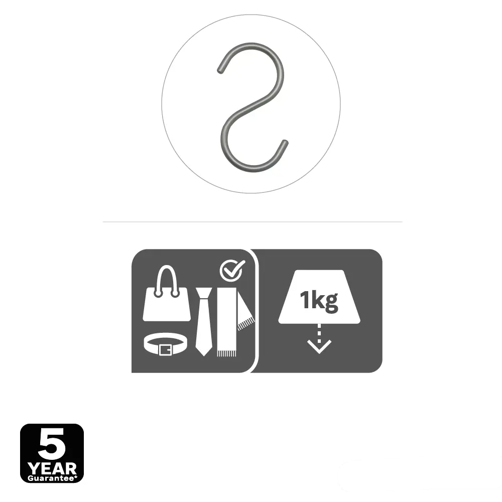 Крючок KONSENSA 5.5 см металл цвет серебро 2 шт Крючок металлический STLM-2050692 - Вид №3