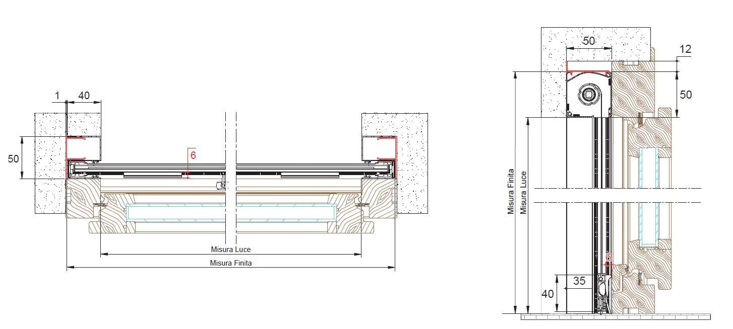 Вертикальная встраиваемая москитная сетка Mv Line москитные сетки-вертикальный встраиваемый ARCH-00151796 - Вид №2