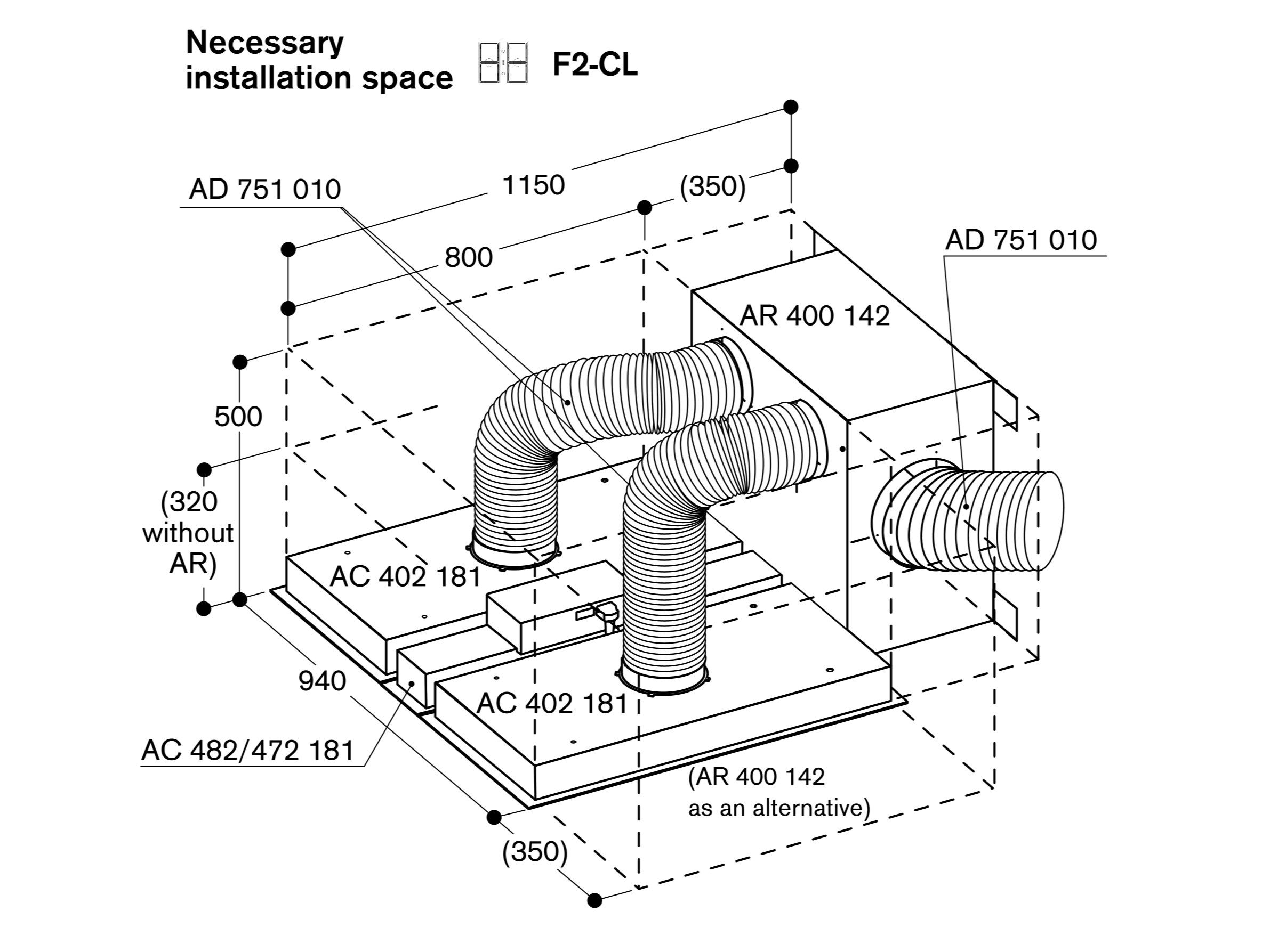 Модуль управления вытяжкой из нержавеющей стали GAGGENAU серия 400 ARCH-00119040 - Вид №1