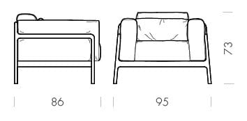 Кожаное кресло с подлокотниками Gazzda Фавн ARCH-00005546 - Вид №8