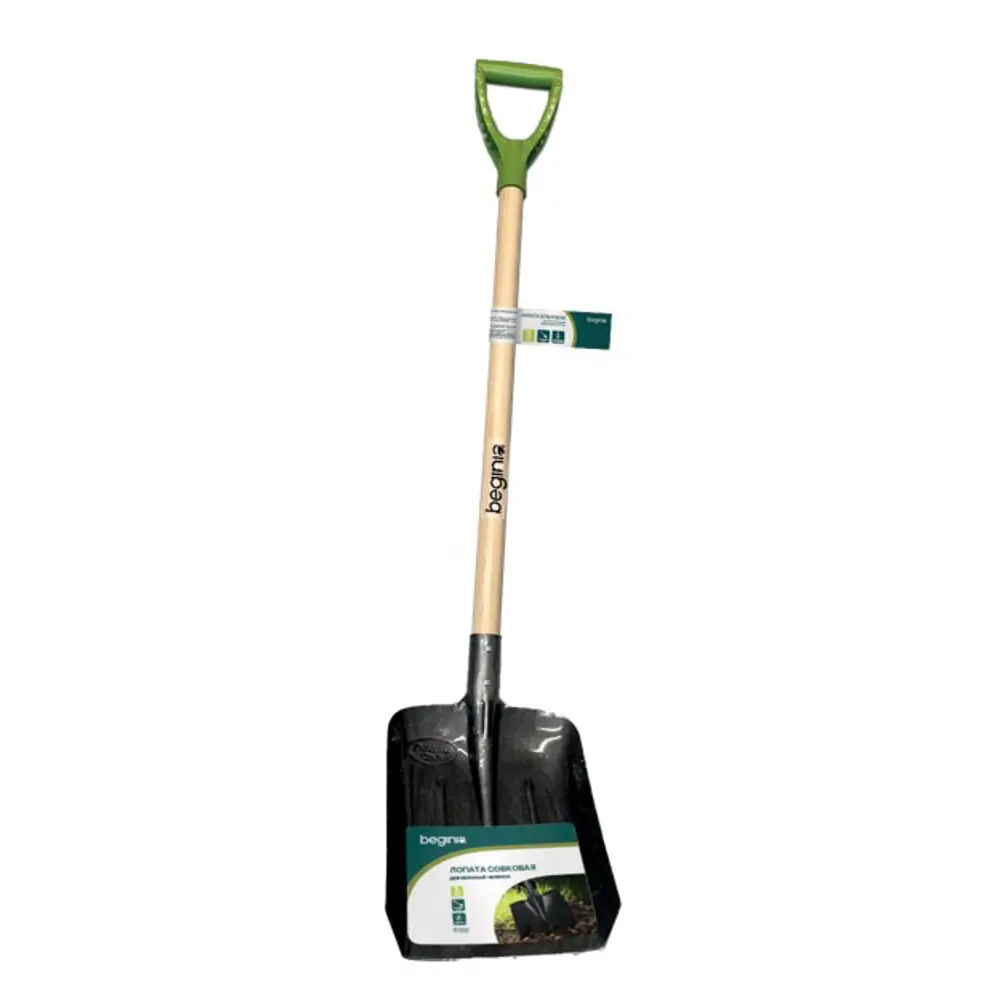Лопата совковая BEGINIA 120 см с деревянным черенком 89436267 STLM-1585080