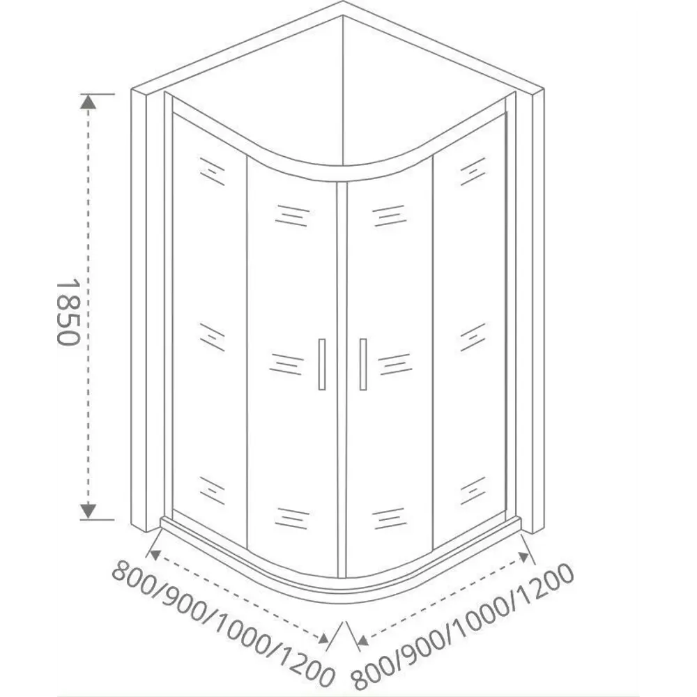 Santreyd Makiato - Радиусное душевое ограждение с раздвижными дверями 84107349 STLM-0046532 - Вид №5