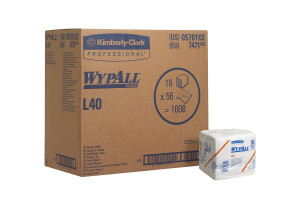 18846390 Протирочный материал WypAll L40, сложение в 1/4, белый 7471 Kimberly-Clark