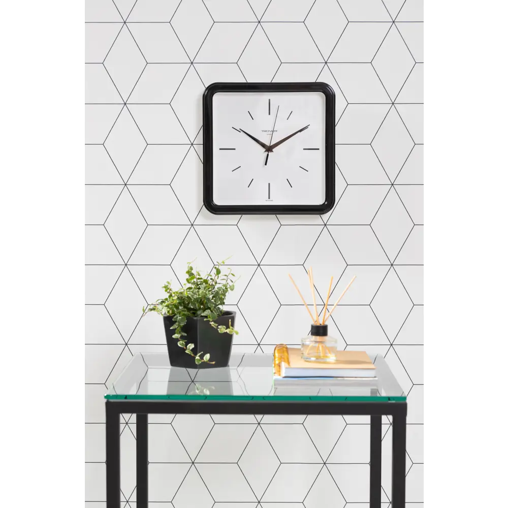 Часы настенные квадратные цвет черный диаметр 25 см TROYKATIME STLM-2048456 - Вид №3