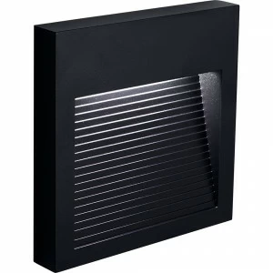 Уличный светильник светодиодный накладной 12х12 см черный 4000K Feron 41163 FERON  00-3956100 Черный