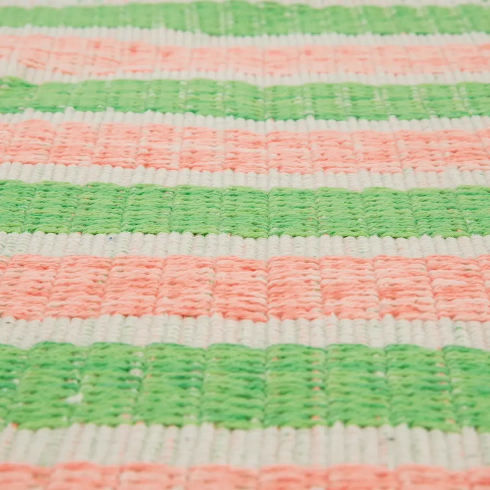 Коврик Полоска 60x90 см хлопок цвет зеленый CTIM STLM-2036852 - Вид №2