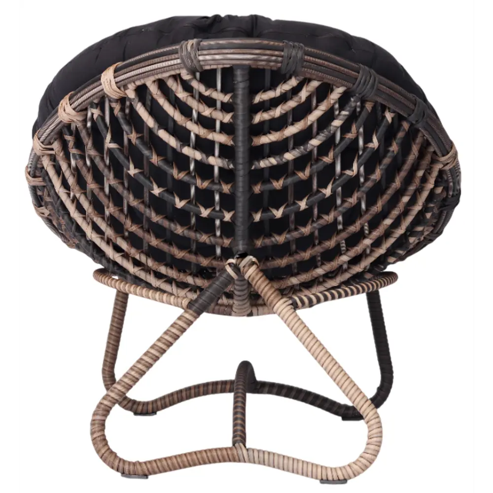 Кресло садовое Niko 85x83x82 см искусственный ротанг темно-коричневый Santreyd STLM-2159078 - Вид №3