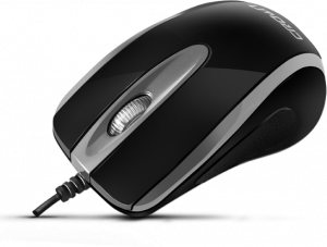 CM000000344, CMM-014 (black and silver) Мышь cmm-014 (black&silver) Crown