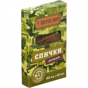 82628675 Спички Boyscout «Вулкан» 60 мм, 10 шт.