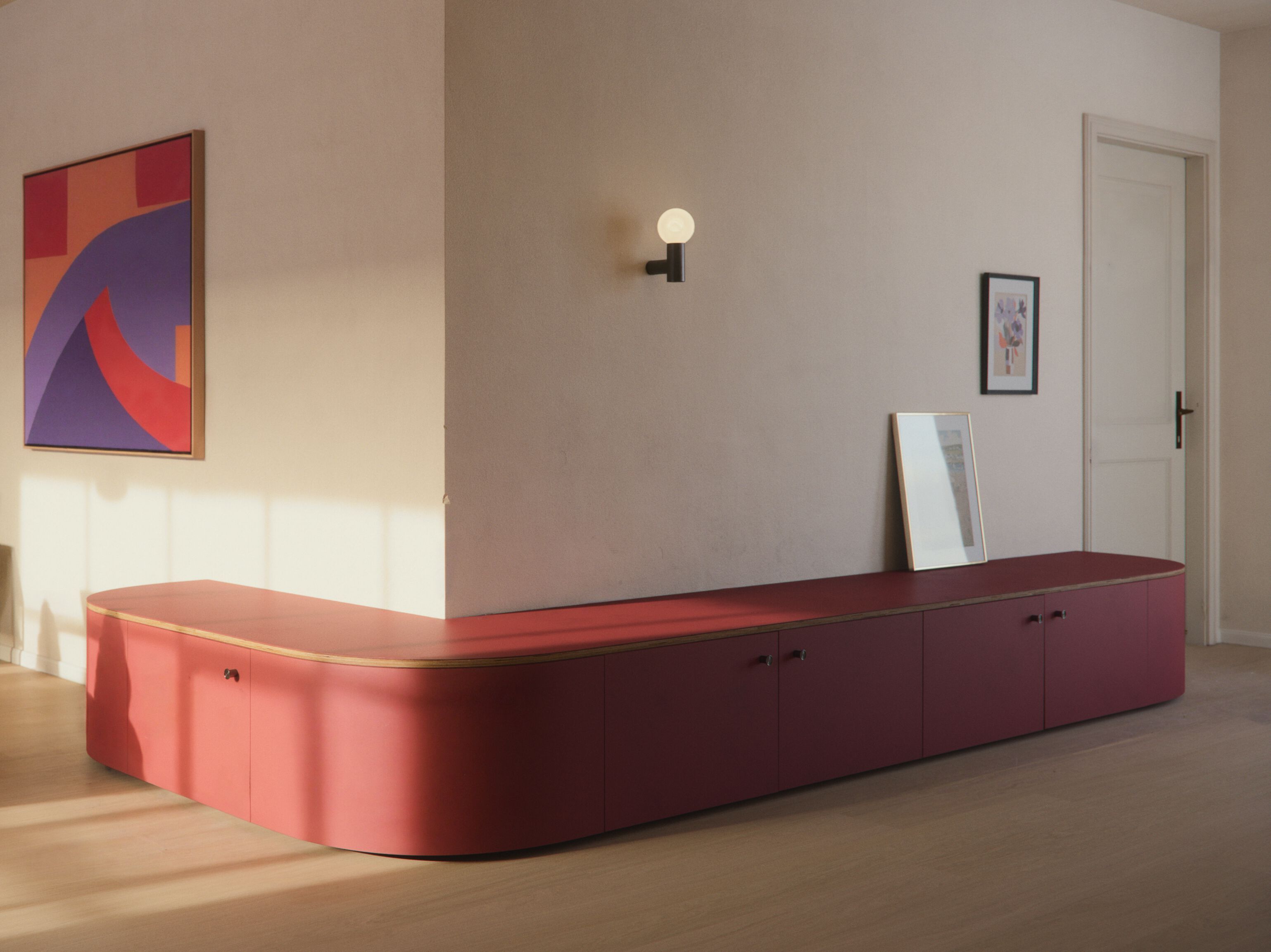 Секционный шкаф из линолеума с распашными дверями Neuvermoebelt SMART LINE FURNITURE ARCH-00076995 - Вид №1