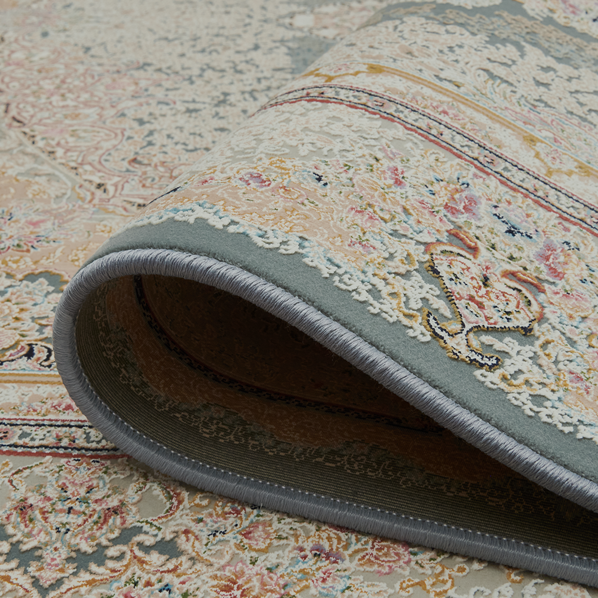 86370675 Ковер полиэстер Anosha 250х350 см цвет голубой STLM-0068266 Santreyd  - Вид №2