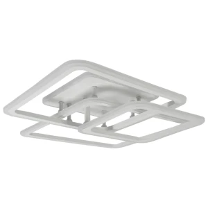 Люстра потолочная светодиодная Glanzen Led-0090-square-white с пультом управления 35 м² регулируемый цвет света RGB цвет белый