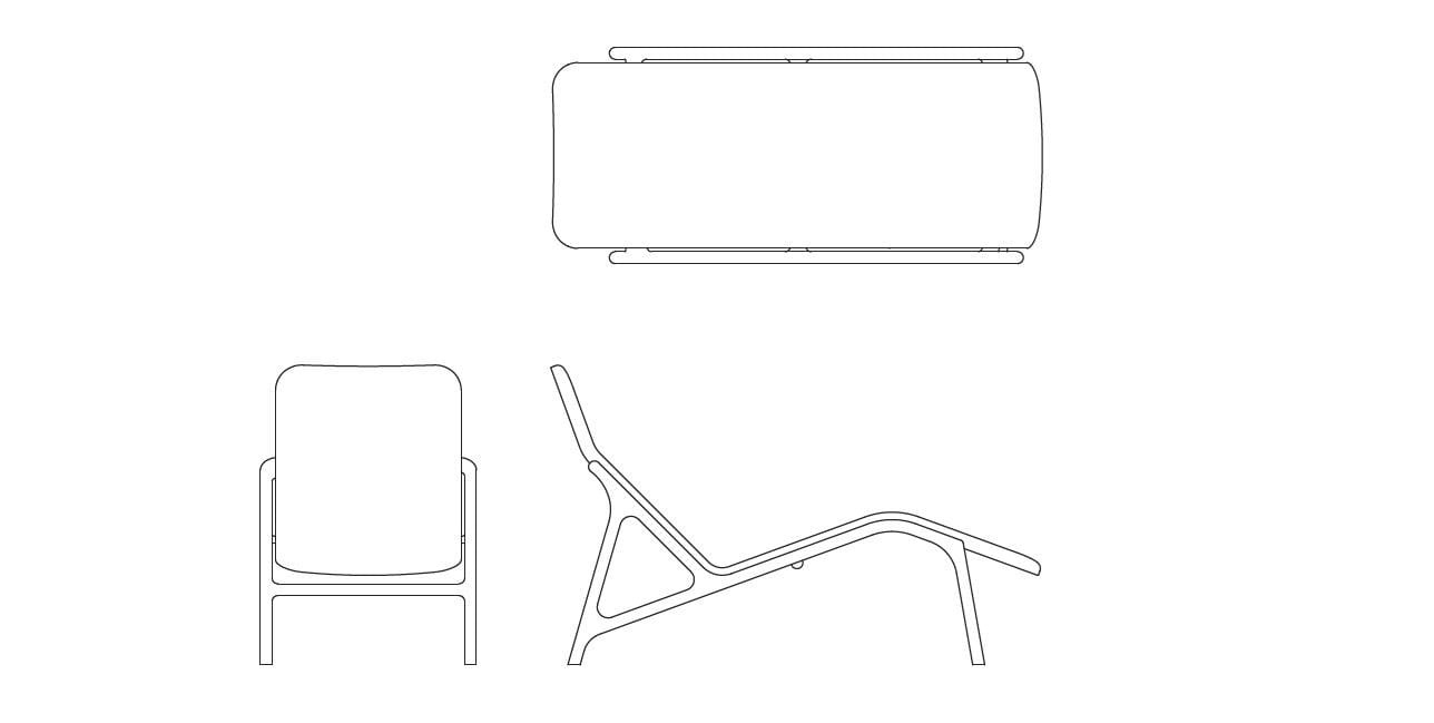 Кожаный шезлонг Woak Marshall ARCH-00150775 - Вид №7