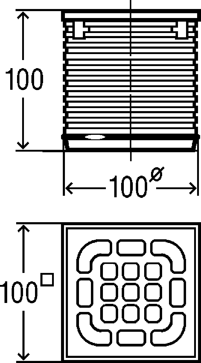 Канализационная арматура  Трапы для ванных Advantix  Оборудование  Надставные элементы, рамки для установки решеток VIEGA 555 191 1) Модель 4934.2 Santreyd  - Вид №3