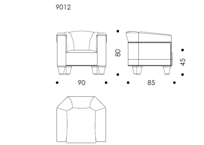 Кожаное кресло Wittmann Palais Stoclet ARCH-00099655 - Вид №2