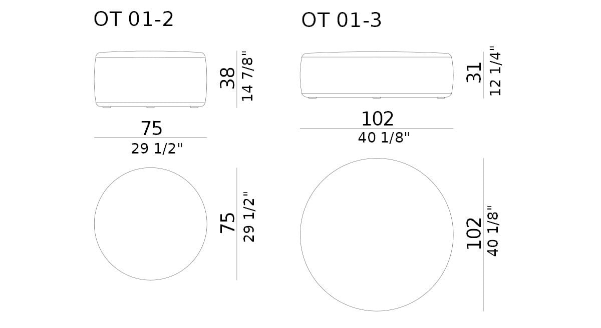 Круглый пуф CASA Италия ARCH-00011128 - Вид №3