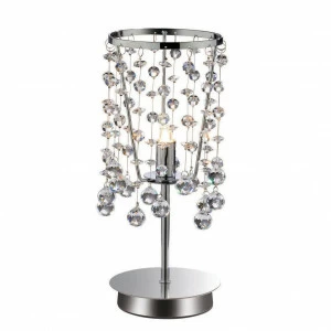 Настольная лампа Ideal Lux Moonlight TL1 Cromo IDEAL LUX ИНТЕРЬЕРНЫЕ 080773 Прозрачный;хром