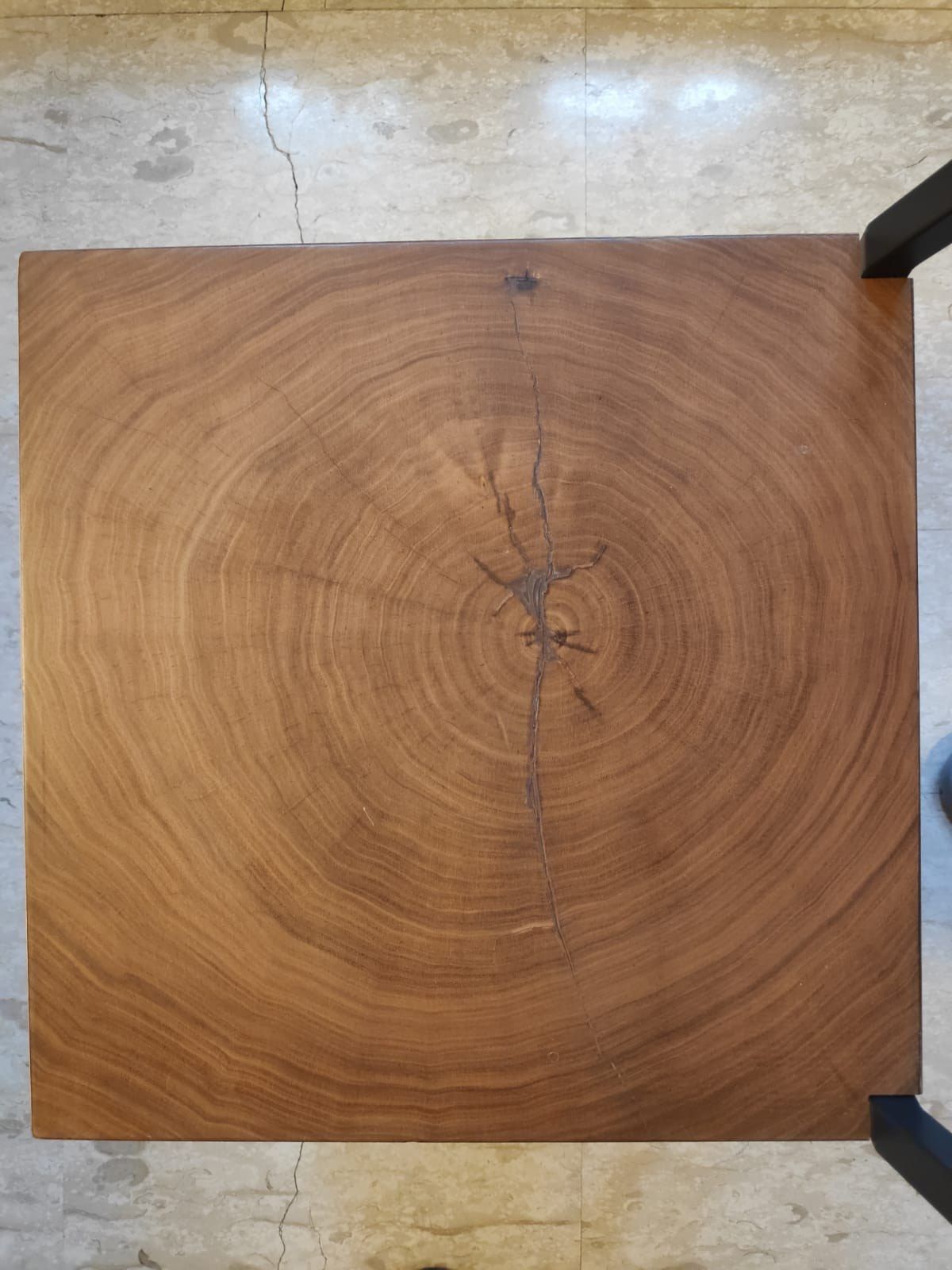 Железный стул с дубовым сиденьем Deodara Raw ARCH-00116719 - Вид №5