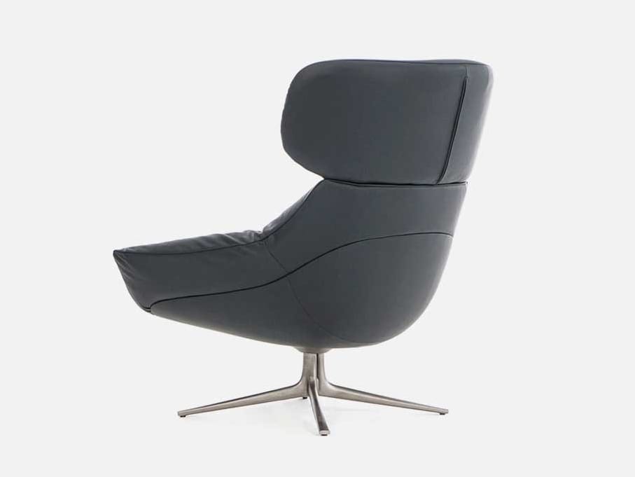 Кожаное вращающееся кресло с подлокотниками CASA Allover ARCH-00004236 - Вид №1